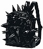 Spiked Black Patent Backpack