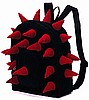 Spiked Red Velvet Backpack