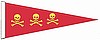 Chirs Condent Red 12"x36" Pennant