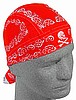 Red Skull Paisley, Standard Headwrap