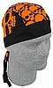Big Orange Skull Heads, Standard Headwrap