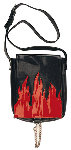 Red Flame Messenger Style Bag