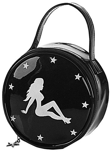 Trucker Girl Patent Round Bag