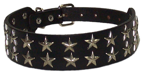 Stars Leather Choker