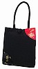 Red & Balck Flower Quarter Circle Tote