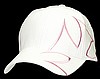 Lg Outline Pink-Wt Chopper Cap