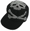 Black Studded Skull & Cross Bones, Cap