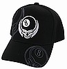 White Skull w 8 Ball, Cap