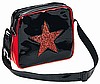 Red Glitter Star Black Patent Bag