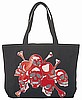 Skulls Black Canvas Bag