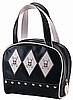 Diamond Pattern Skull Cross Bone Bag